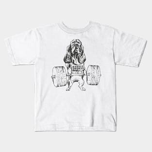 Basset Hound Lift Kids T-Shirt